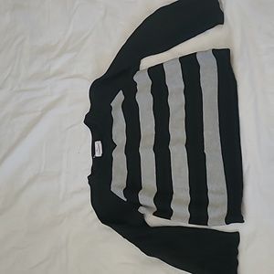 Circo Boys 5T Black Gray Striped Long Sleeve Sweater